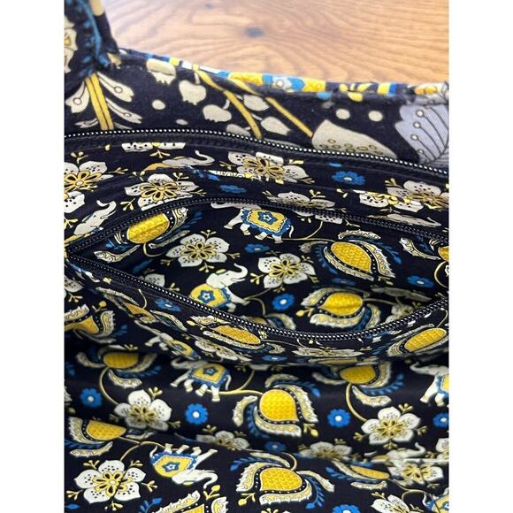 Vera Bradley Paisley Purse Satchel
Handbag Handheld Blue Yellow White - Picture 9 of 11